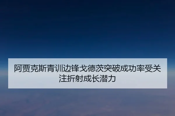 阿贾克斯青训边锋戈德茨突破成功率受关注折射成长潜力